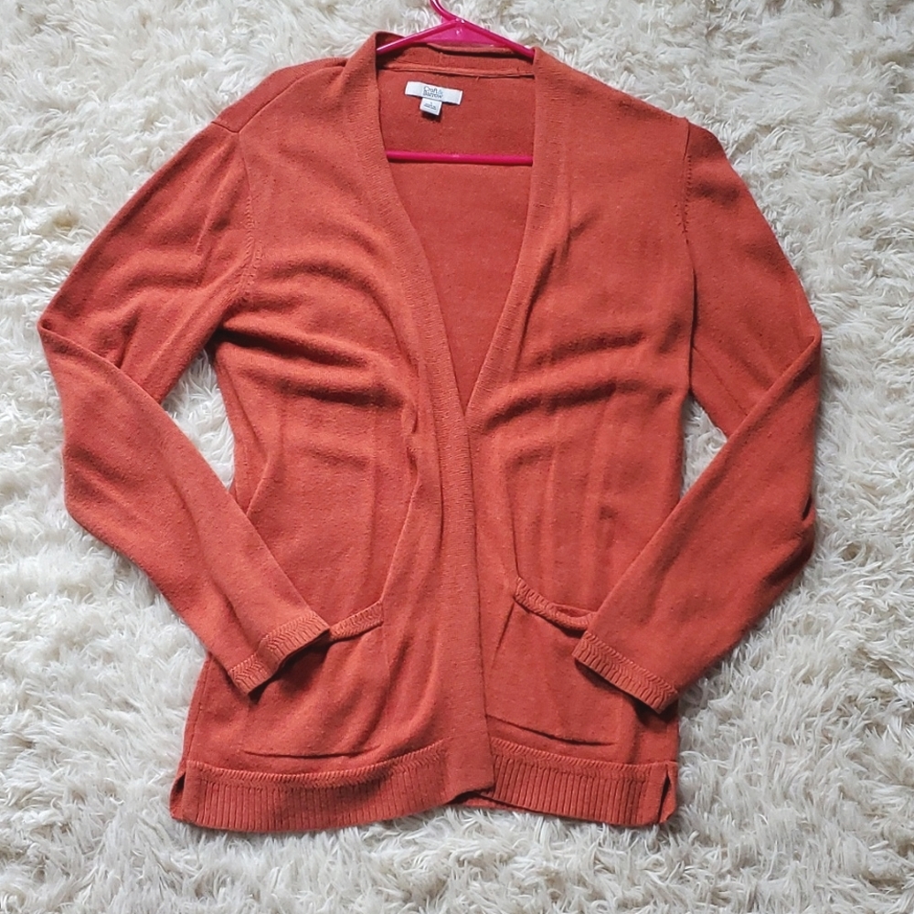 Terra Cotta colored cardigan